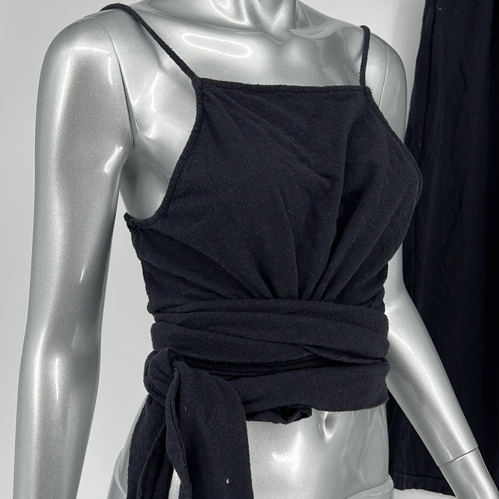 Free People Beach Line 2 Piece Set Black Large